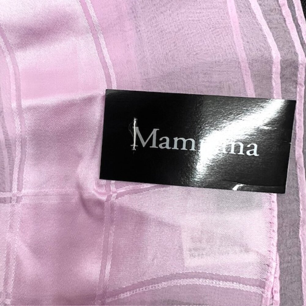 New Tag On MAMNANA 100% silk chiffon/ satin, 62"x20" light pink color (79) - Picture 4 of 10